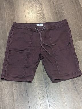 Kangol Drawstring Shorts Men's 38 Waist Dark Burgundy Wine Colour  6 Pockets.